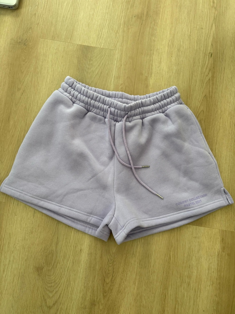Women's Lavender Athletic Shorts with Elastic Waist